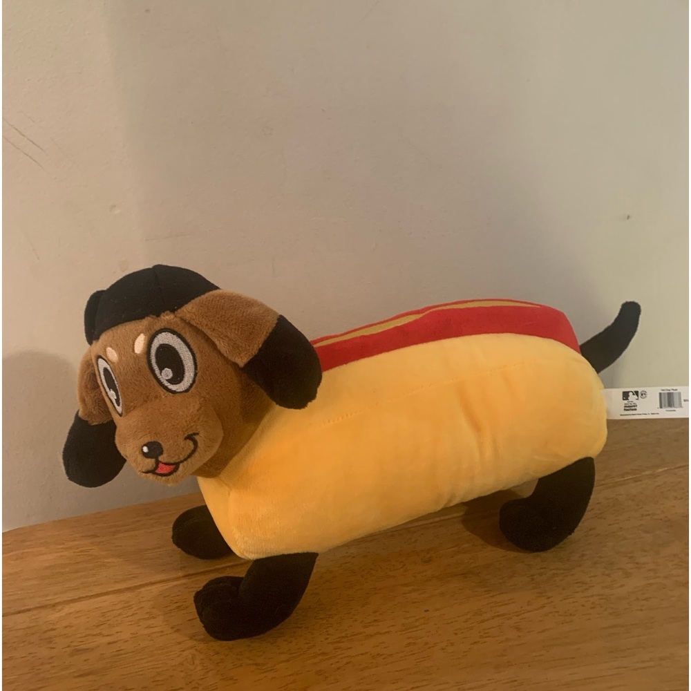 Mascot Factory MLB Marlins dachshund hot dog plush